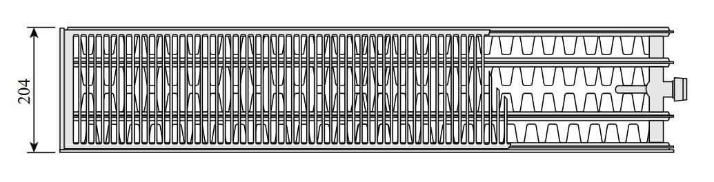 Doskový radiátor Plan Ventil Compact 44-200 (FCV/Plint P 44-200)
