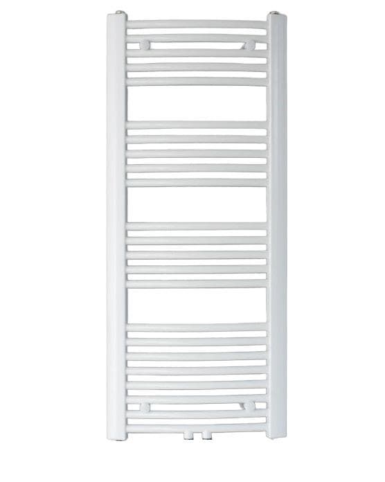 BXE600-1180 kúpeľňový radiátor oblý biely, šírka  600 mm, výška 1180 mm, stredové pripojenie