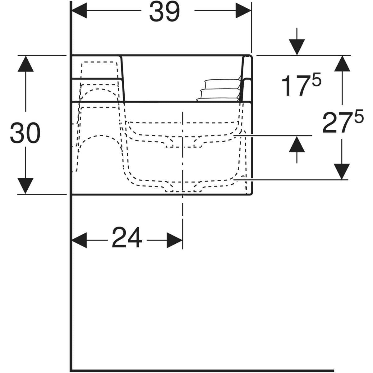  Geberit Priestor na hranie a umývanie 4 Geberit Bambini, umývadlo vľavo, B=180cm, bez otvorov, lesná zeleň, zakázková výroba G Bambini priestor na hranie a umývanie 4, umývadlo vľavo, B=180cm, bez otvorov, les.zeleň