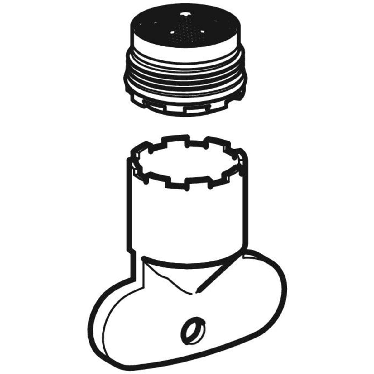  Geberit G Bambini perlátor pre umývadlovú armatúru, prietok=5.7l/min, Model=Pevné G Bambini perlátor pre umývadlovú armatúru, prietok=5.7l/min, Model=Pevné