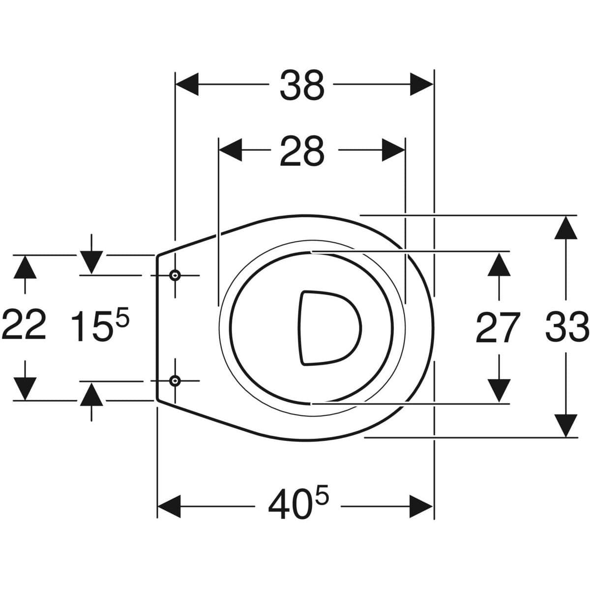  SAMTEK Stojace WC pre deti Geberit Bambini, s hlbokým splachovaním T=40,5cm, biela (nahrádza 63005000) Stojace WC pre deti Geberit Bambini, s hlbokým splachovaním T=40,5cm, biela