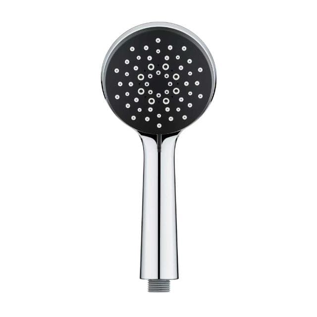  SAMTEK LUCKY ručná sprcha, 3 prúdy sprchovania, priemer 100mm, chróm+čierna, SAMTEK, FS31082B RUCNA SPRCHA 3-POLOHY LUCKY