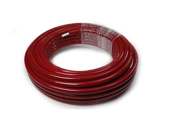 PEX-AL-PEX rúra s izoláciou 32 - červená, (izolácia: 10mm), balenie: kotúč - 25m