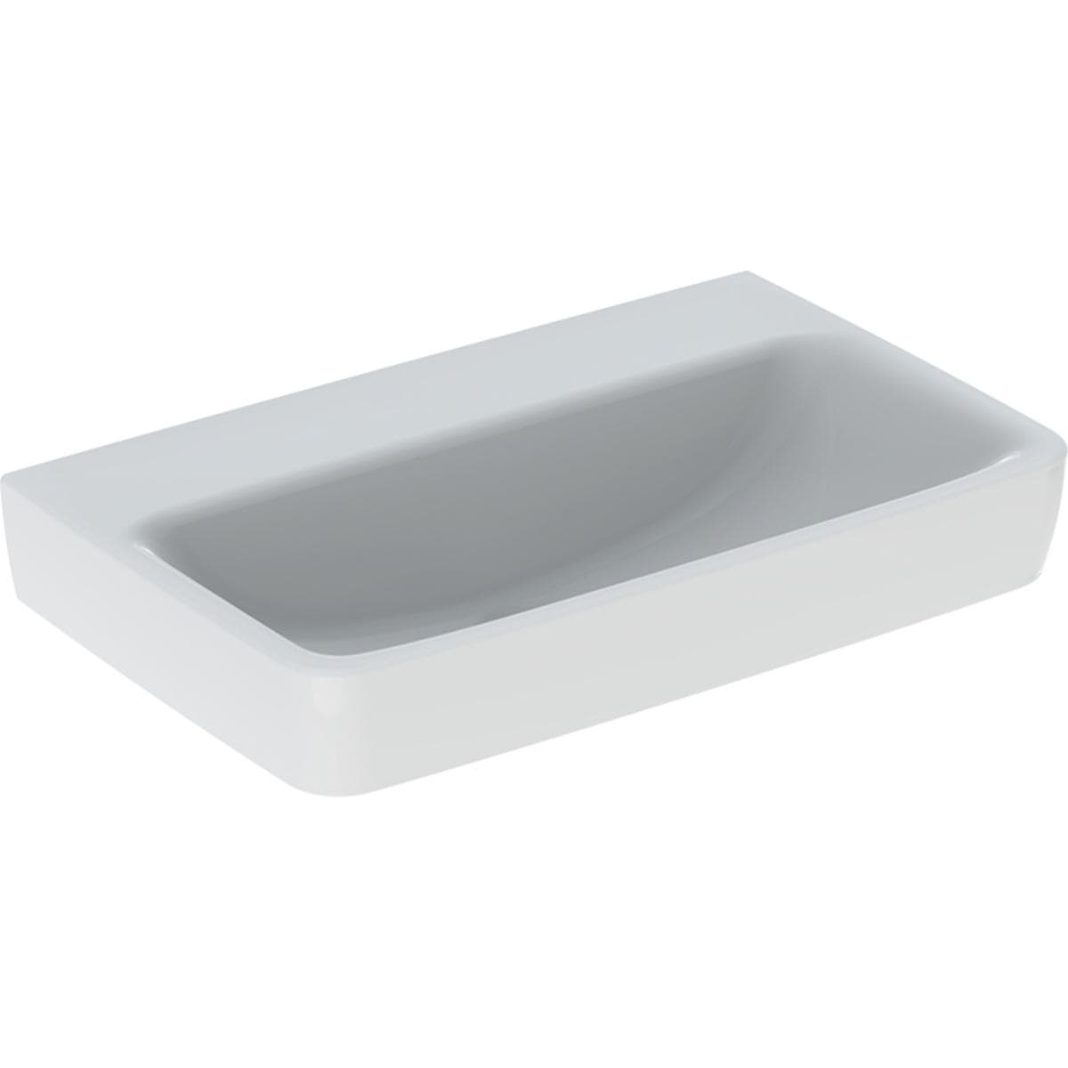 Umývadlo 65x40 cm Geberit Selnova Compact, bez otvoru pre batériu, bez prepadu