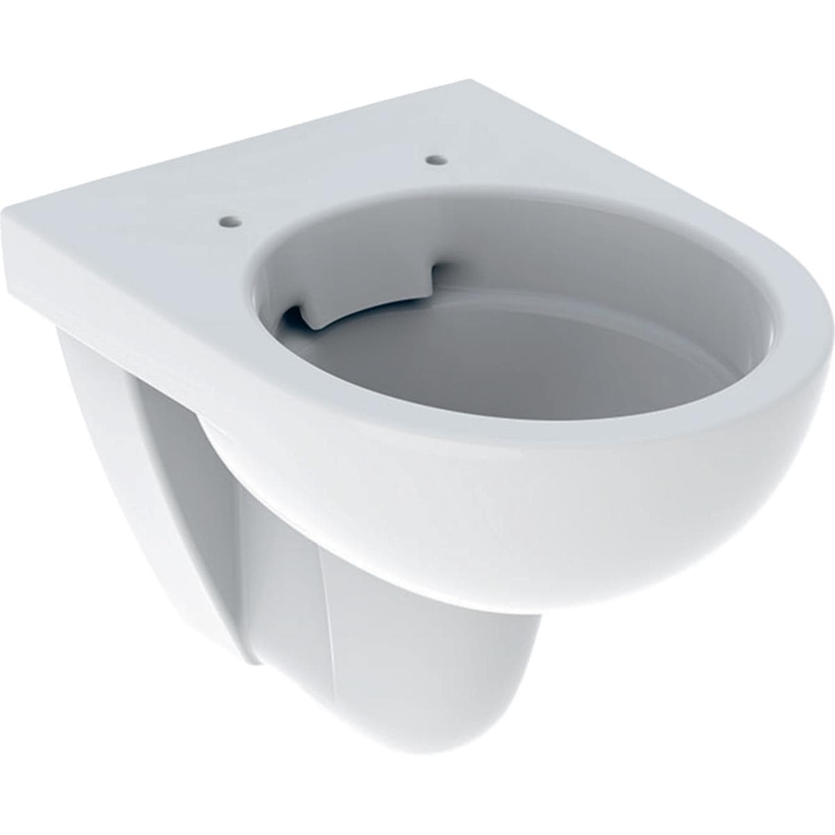 Závesné WC s hlbokým splachovaním Geberit Selnova Compact, skrátené vyloženie, Rimfree: Biela