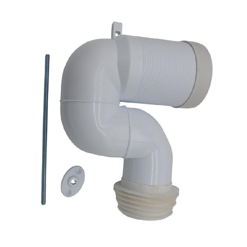 WC koleno 90° Kompakt, pre úsporu miesta s priemerom 110mm
