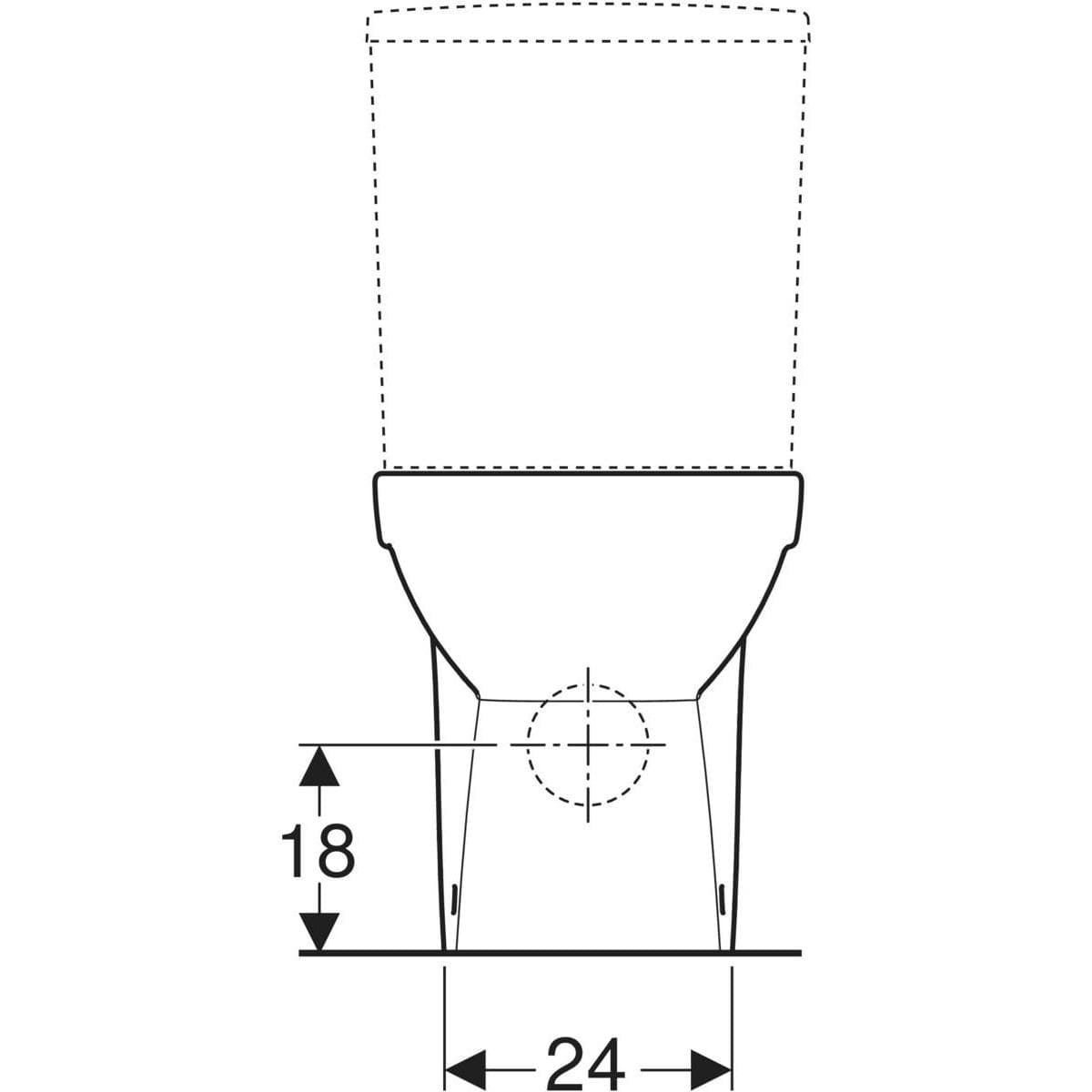  Geberit Stojace WC Geberit Selnova Compact Rimfree s hlbokým splachovaním, viacsmerový odtok Stojace WC Geberit Selnova Compact Rimfree, s hl. splach., viacsmerový odtok