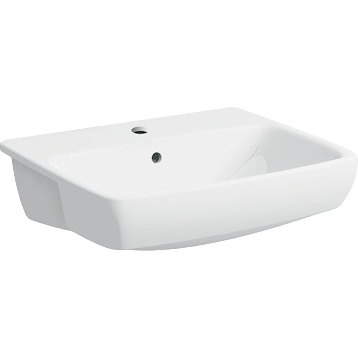 Polozápustné umývadlo 55 cm, Geberit Selnova Square