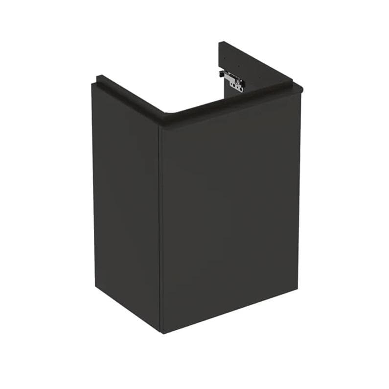 Skrinka pod umývadlo 45 cm Geberit Smyle Square, s 1 dvierkami, 44.2x61.7x35.6cm, láva, závesy vpravo