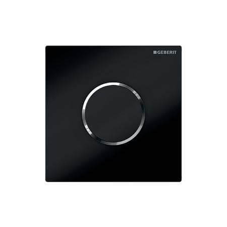Ovládanie splachovania pisoárov Geberit s elektronickým splachovaním, batériou, typ 10,čierne/lesklé