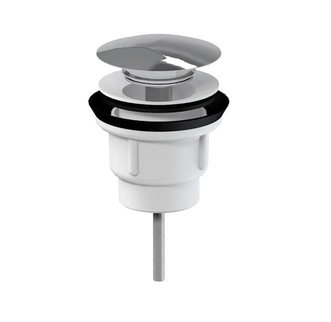 Výpusť umývadlová P-967KVE/II, odpadový ventil G5/4", CLICK-CLACK ECO,veľká kovová zátka, s prepadom