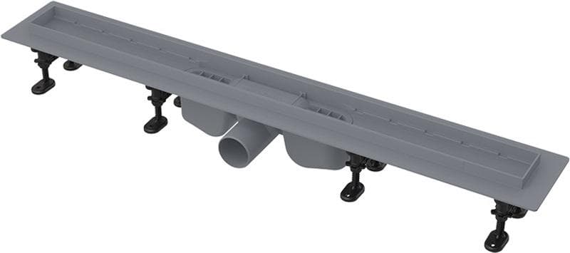 APZ12 Optimal Podlahový žľab plastový s okrajom pre perforovaný rošt,i pre dlažbu, dĺžka 750 - 1050 mm
