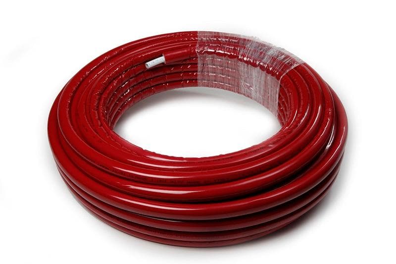 PEX-AL-PEX rúra s izoláciou 20 - červená, (izolácia: 6mm), balenie: kotúč - 50m