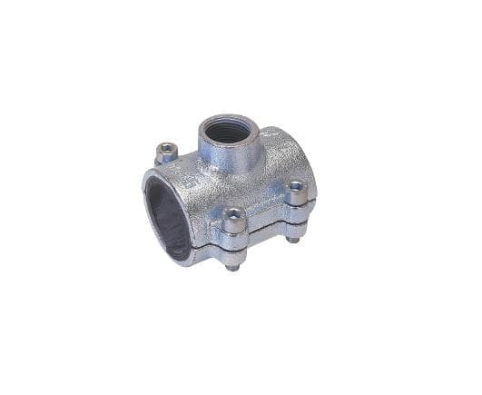 GEBO Strmeň s odbočkou GEBO QUICK ANB 1/2"x1/2", vnútorný závit, priemer 21,3 mm, pre oceľové trubky