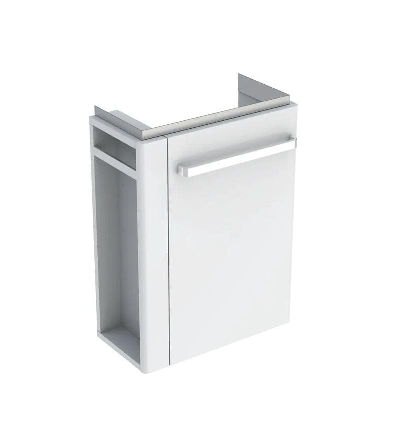 Skrinka pod umývadlo Geberit Selnova Compact, s držiakom, 44.8x60.4x25.2cm, biely/lakovaný matný