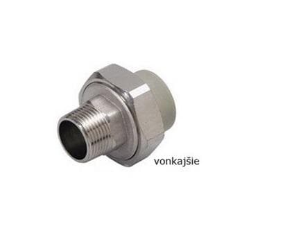 PPR šróbenie O 32 mm - 1", závit kovový vonkajší