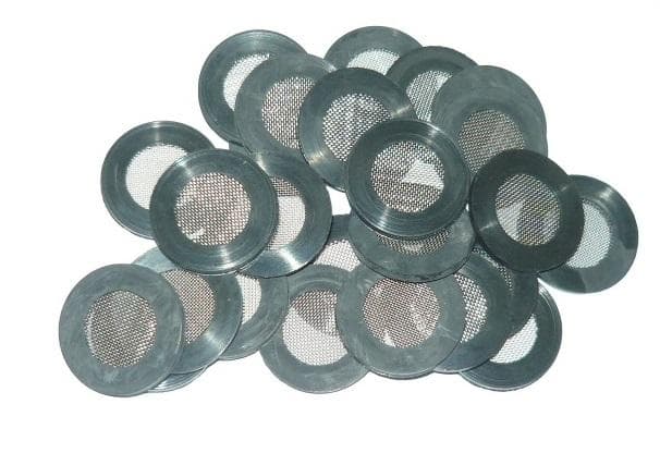 Gumové tesnenie s nerezovým sítkom 1/4", vonkajší priemer sítka 18 mm.
