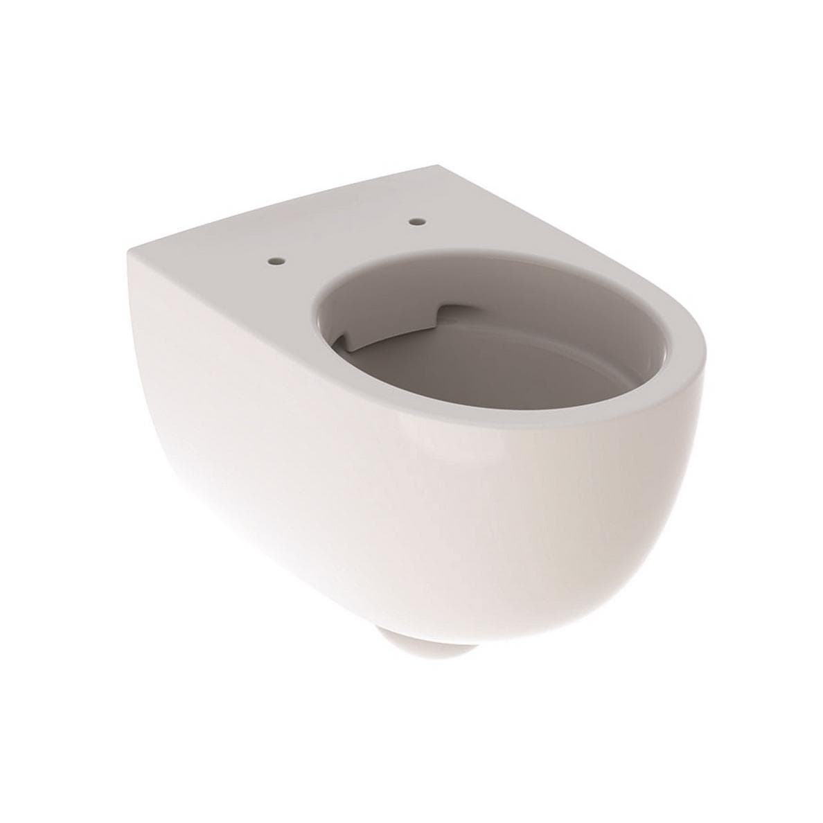 Závesné WC Rimfree Geberit Selnova, s hlbokým splachovaním 6 l, zvýšené, uzavretý tvar, dĺžka 53 cm