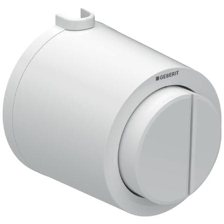 Oddialené ovládanie Geberit, typ 01, pneumatické, pre dvojité splachovanie, alpská biela, Sigma 8 cm