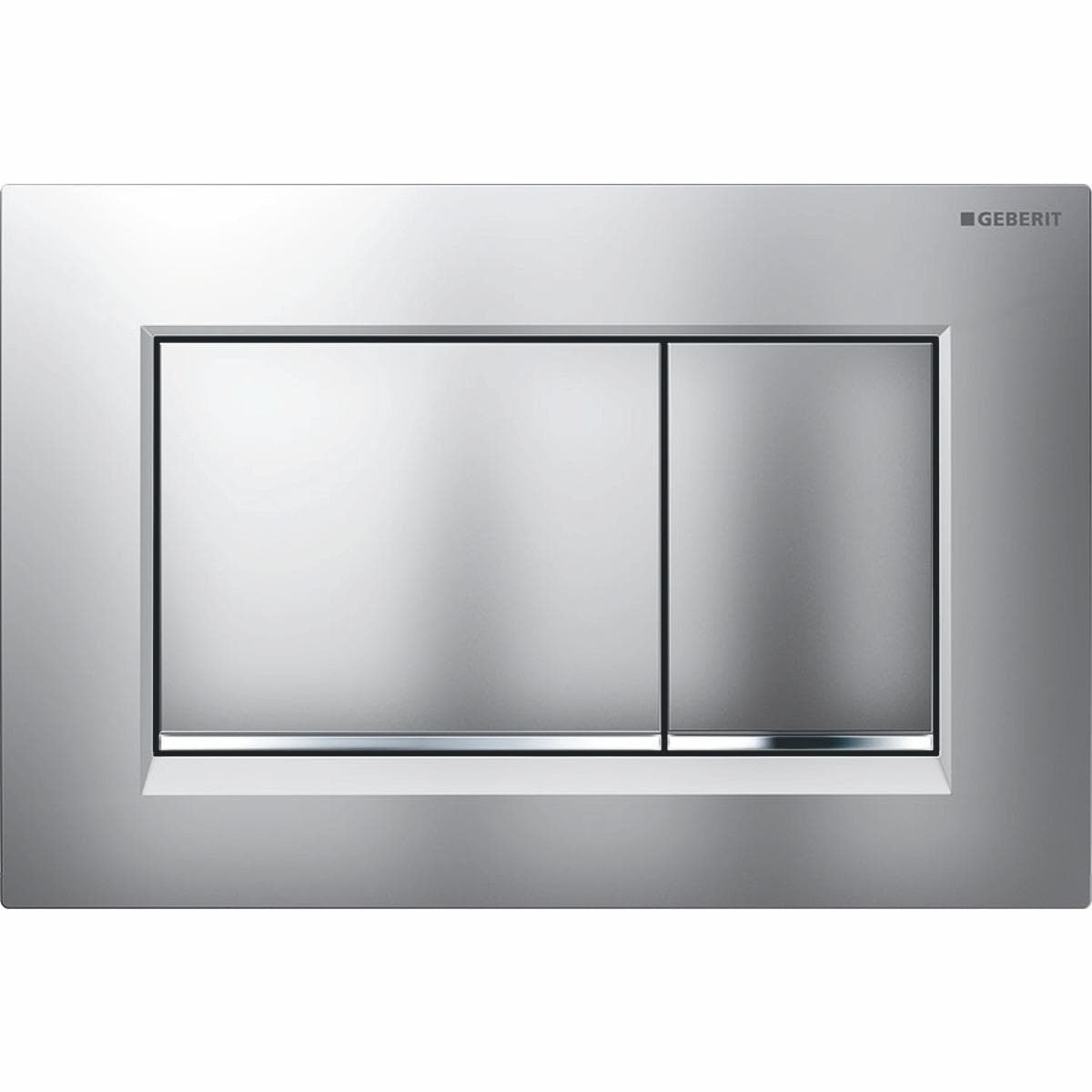 Ovládacie tlačidlo Geberit Sigma30, pre dvojité splachovanie, lakované matné chróm, easy-to clean (nahrádza 115.883.KN.1)