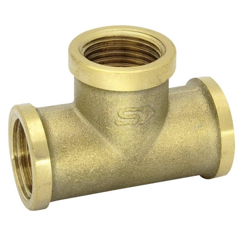 T-kus F/F/F DN20 - 3/4", K-506, mosadz