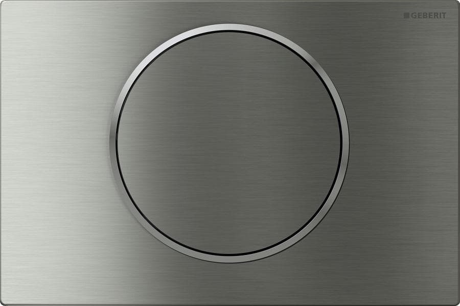 Ovládacie tlačidlo Geberit Sigma10, pre štart - stop splachovanie, ušľachtilá oceľ, easy-to-clean