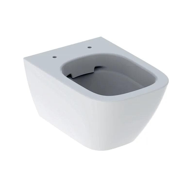 Závesné WC Rimfree Geberit Smyle Square, s hlbokým splachovaním 6 l, uzavretý tvar, dĺžka 49 cm