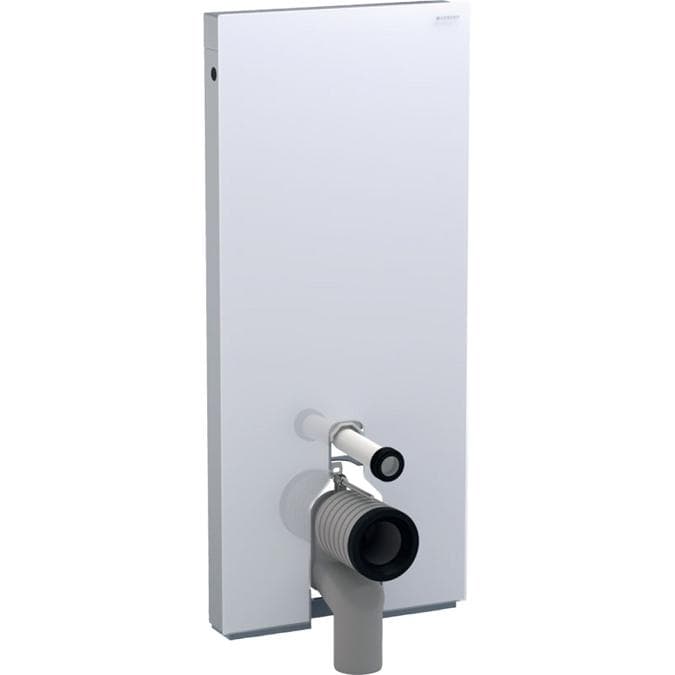 Sanitárny modul Geberit Monolith pre stojacie WC, 114 cm, biele sklo