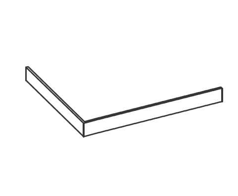 SVLMP1000800 LAVY Čelný panel ľavý 1000x800 mm pre sprchové vaničky z liateho mramoru SVLM1000800 (včítane nožičiek)