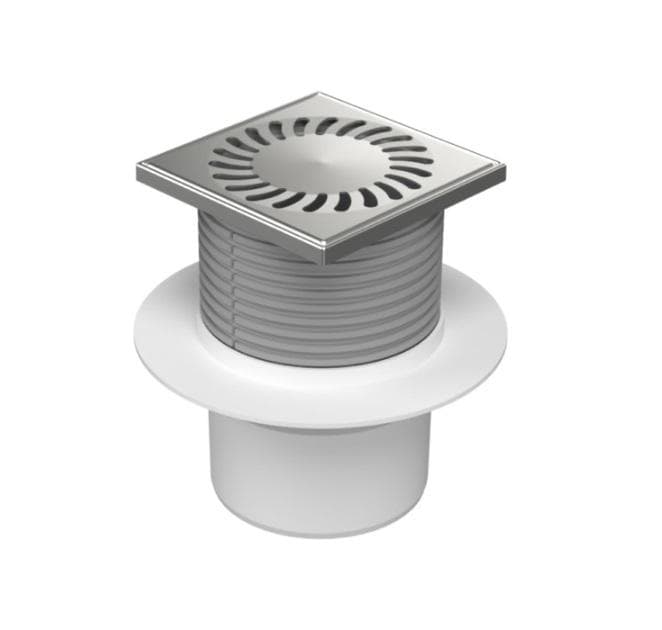 421L podlahová vpusť spodná DN110 nerez SUN 125x125/ plast rámček s liemcom