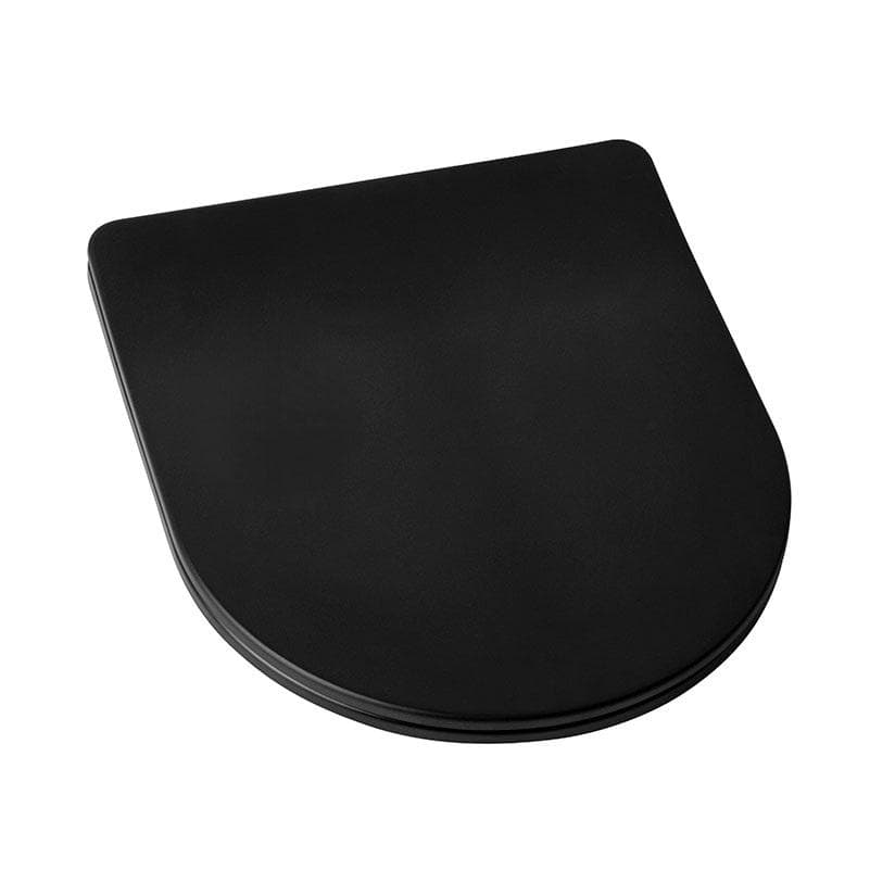 WC SEDADLO soft close, slim na keramiku W YJ2380B, duroplast, čierna