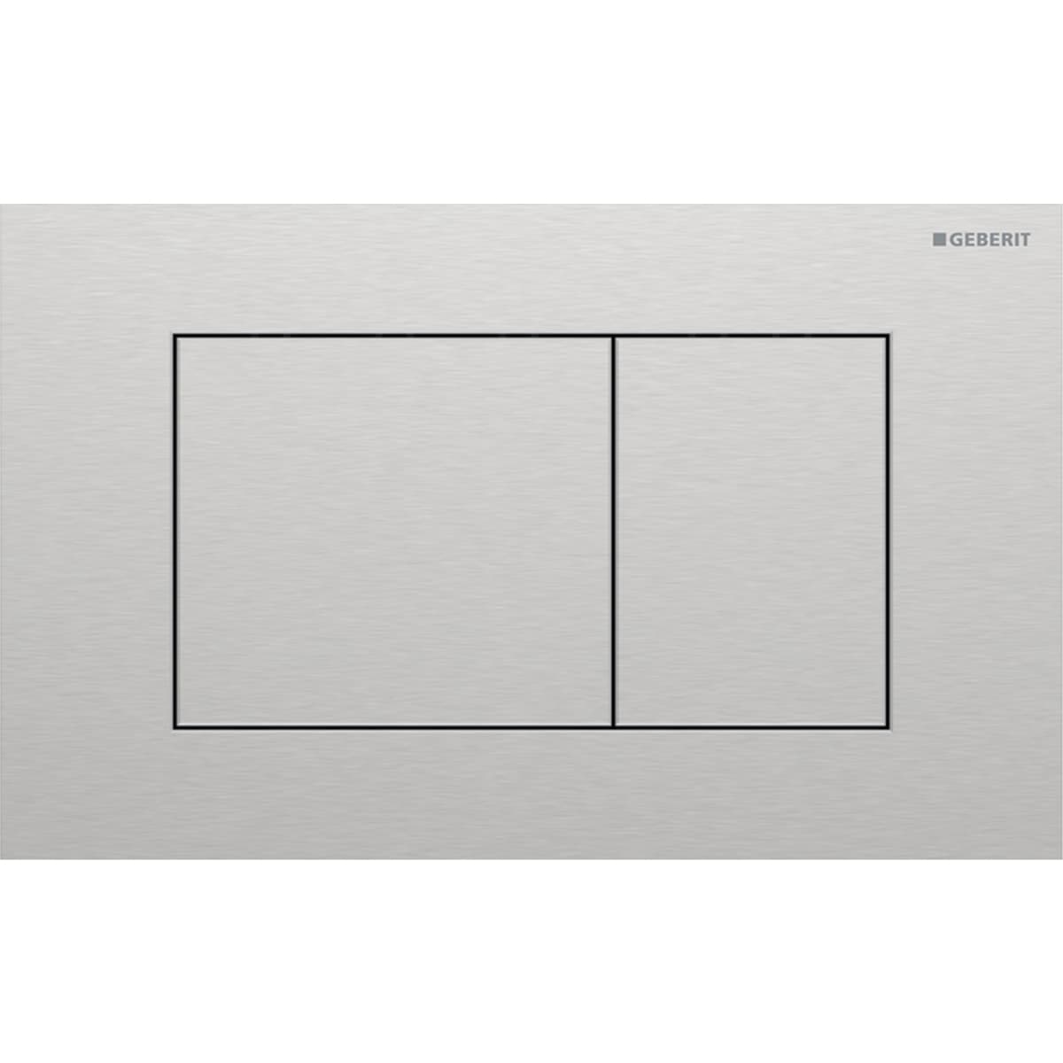 Ovládacie tlačidlo Geberit Sigma40, pre dvojité splachovanie, Square, brúsené, easy-to-cle