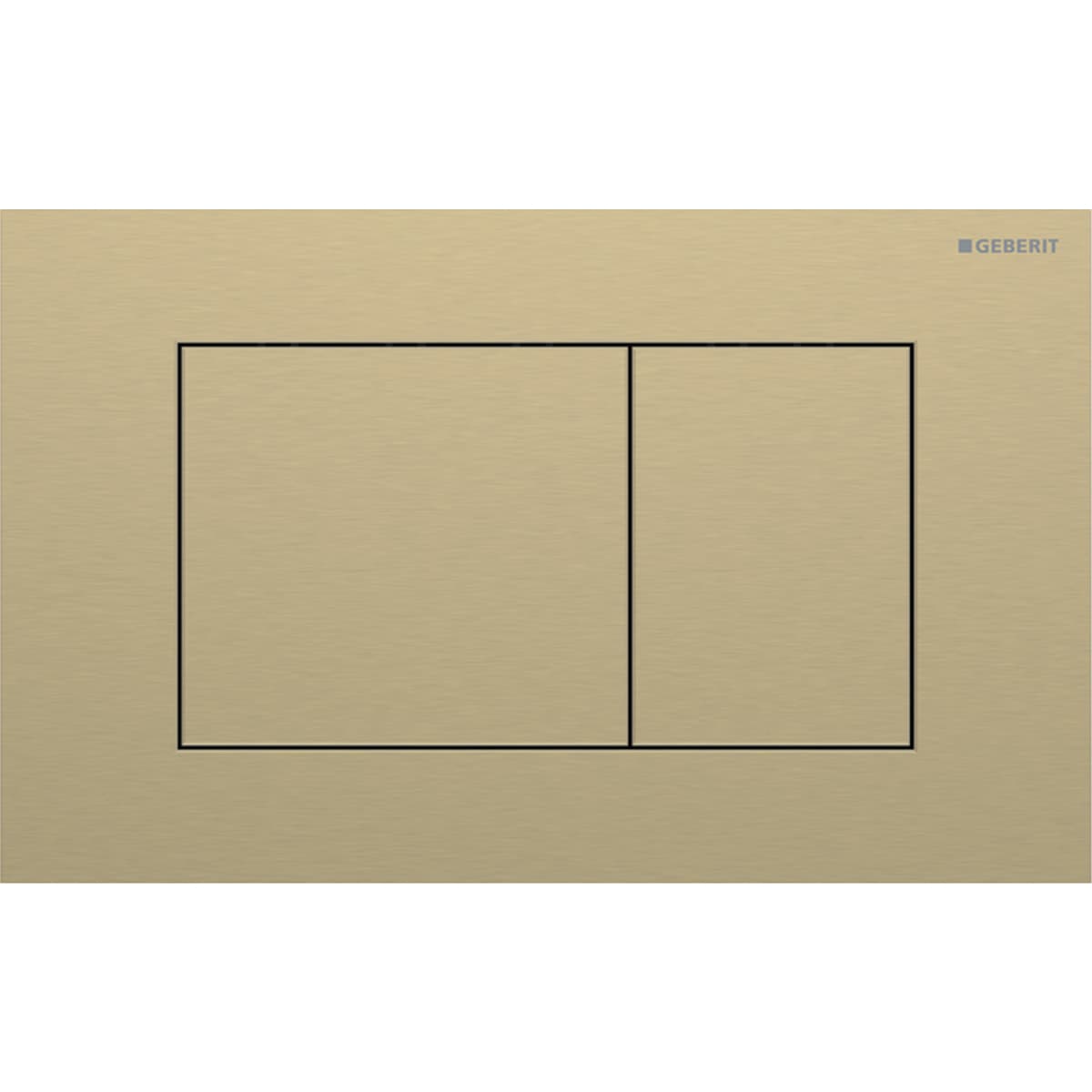 Ovládacie tlačidlo Geberit Sigma40, pre dvojité splachovanie, Square, mosadz / brús., easy-to-clean