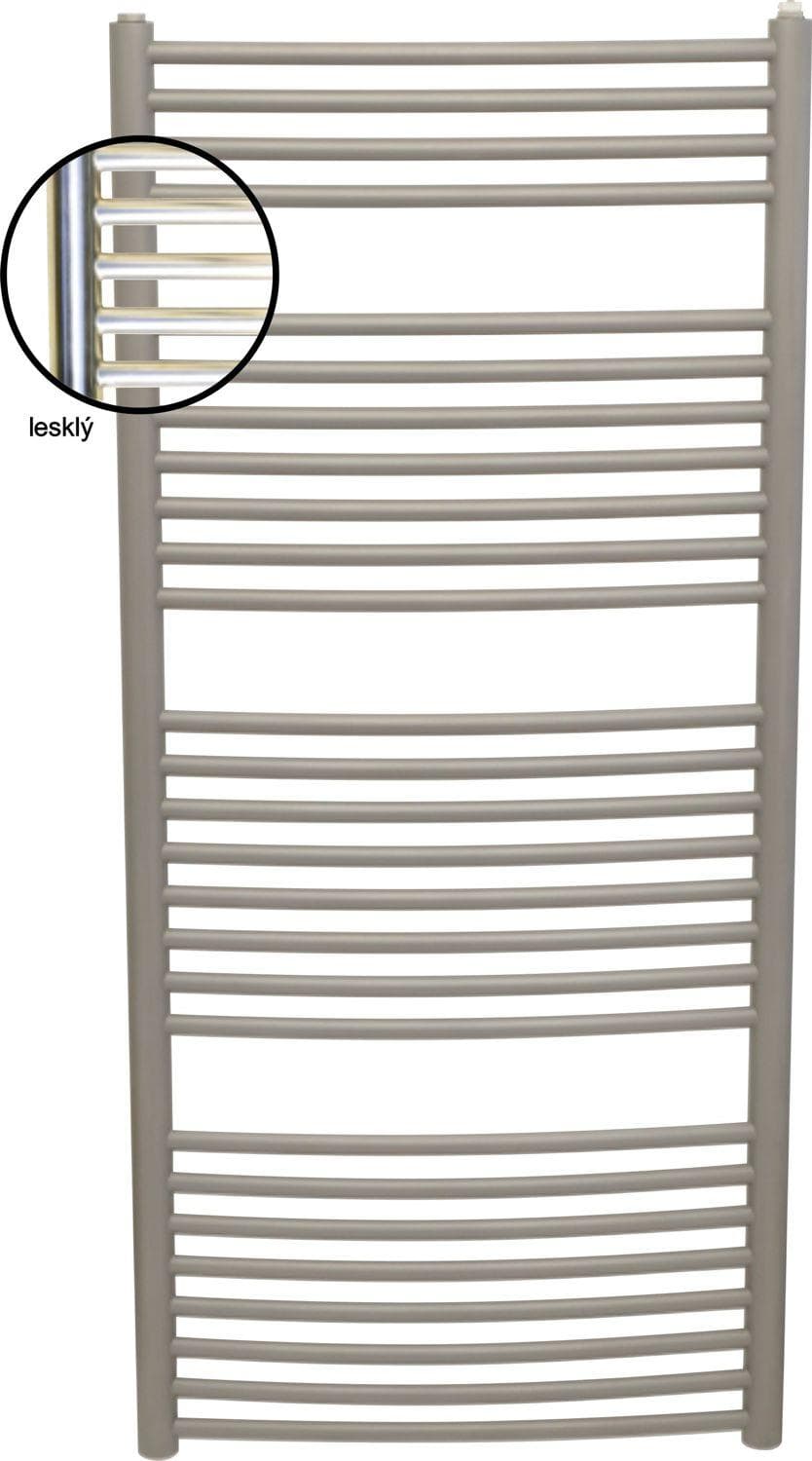 BXIT450-1130L kúpeľňový radiátor oblý nerez, šírka 450 mm, výška 1130 mm, lesk
