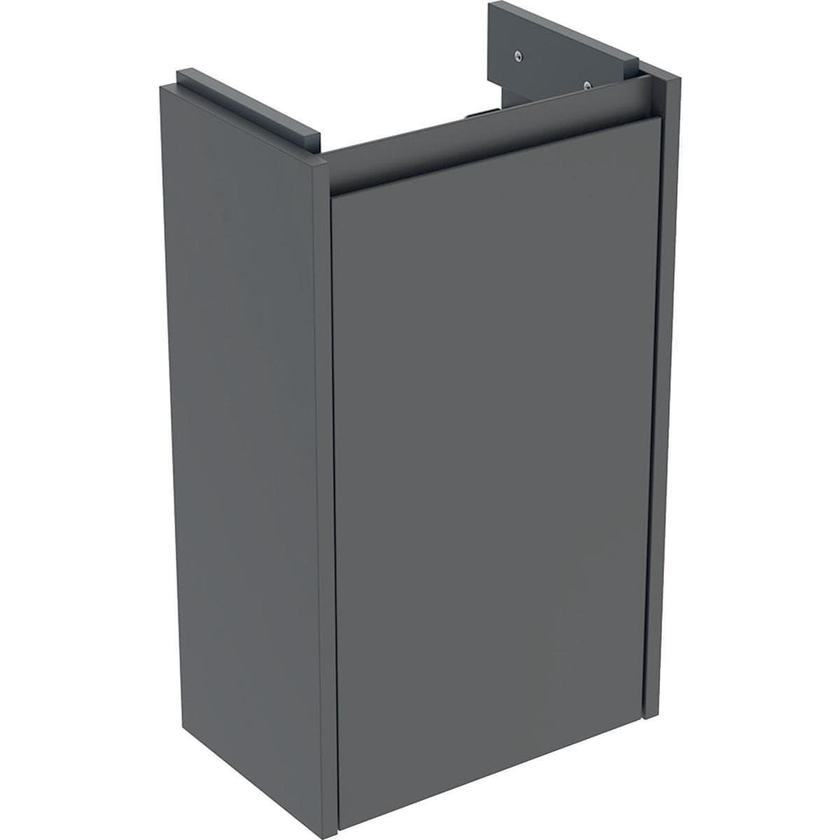 Skrinka pod umývadlo 40 cm Geberit Selnova Compact, 1 dvierka, 35.8x60.5x22.5cm, tmavá láva matná