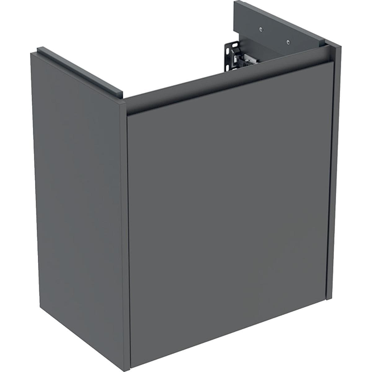 Skrinka pod umývadlo 60 cm Geberit Selnova Compact, 1 dvierka, 55x60.6x33.7cm, tmavá láva matná