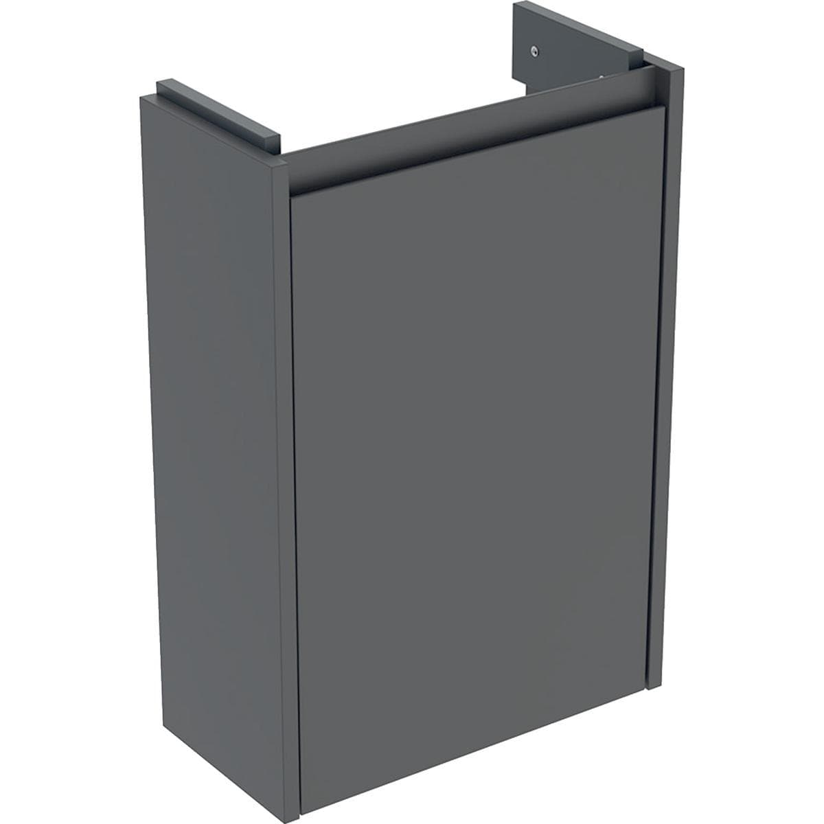 Skrinka pod umývadlo 45 cm Geberit Selnova Compact, 1 dvierka, 41.2x60.5x20.1cm, tmavá láva mat