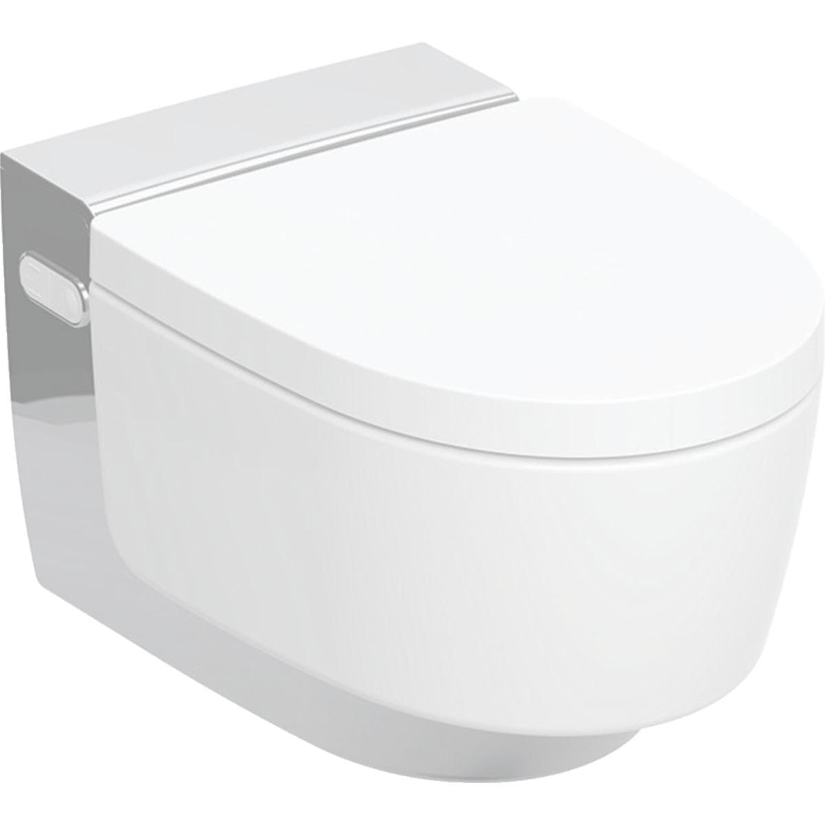 Geberit AquaClean Mera Comfort kompletné sprchovacie WC, KeraTect, dizajnový kryt lesklý chróm (nahrádza 146.212.21.1)