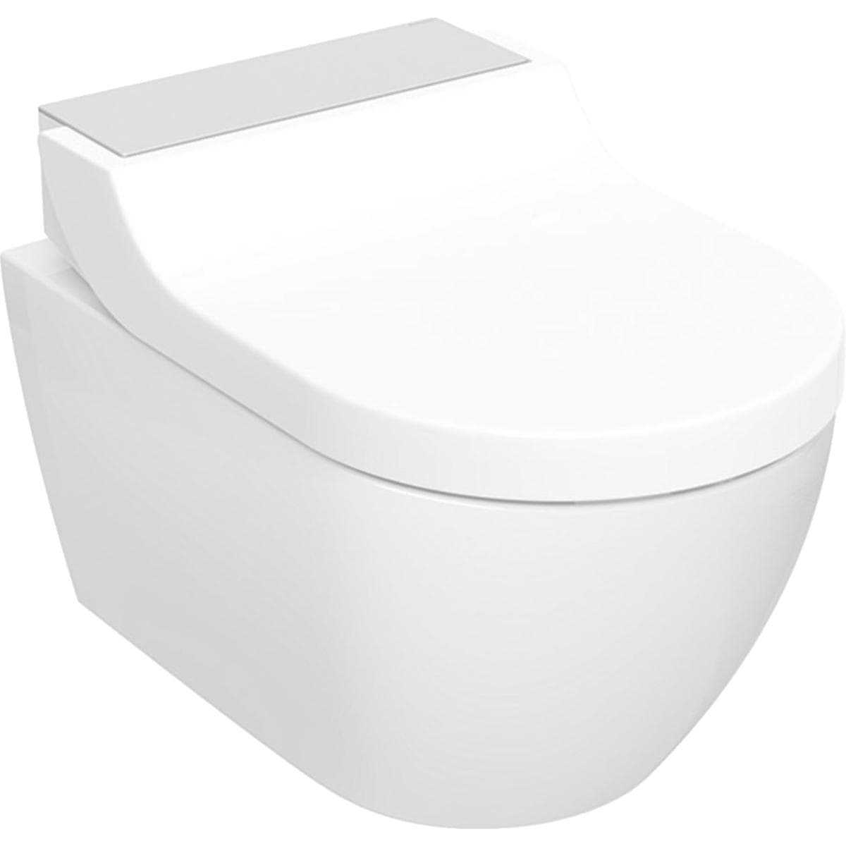 Geberit AquaClean Tuma Comfort kompletné sprchovacie WC, KeraTect, dizajnový kryt ušľ. oceľ brús. (nahrádza 146.292.11.1)