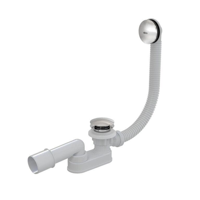 Vaňový sifón A507CK, CLICK/CLACK, kov, znížená výška, dĺžka 57 cm