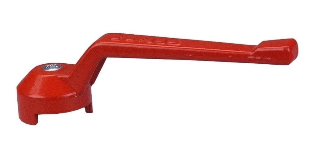 ND - HERZ páka pre guľový ventil PROFI DN25 1" a DN32 5/4" červený 132mm