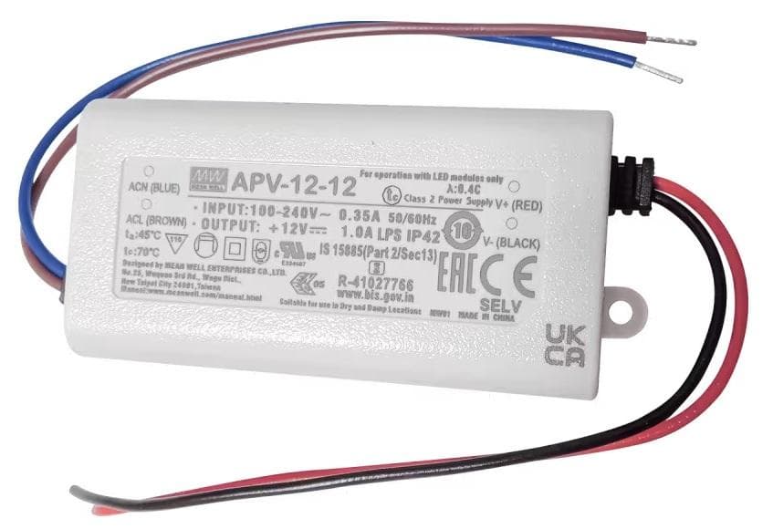 AEZ310 sieťový zdroj 230 V AC/12 V DC/12 W, IP20