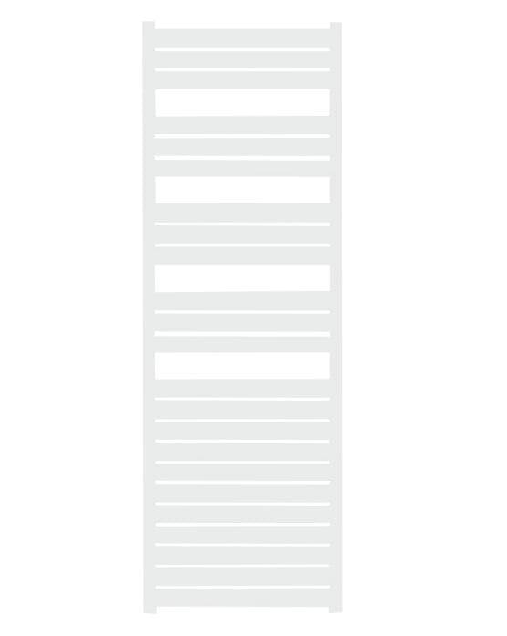 BSTT kúpeľňový radiátor rovný biely, šikmé vyhotovenie